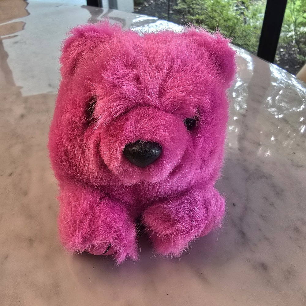 Vintage Puffkins ROSIE the Pink Bear 4" Plush Stuffed Animal Toy‎ Swibco